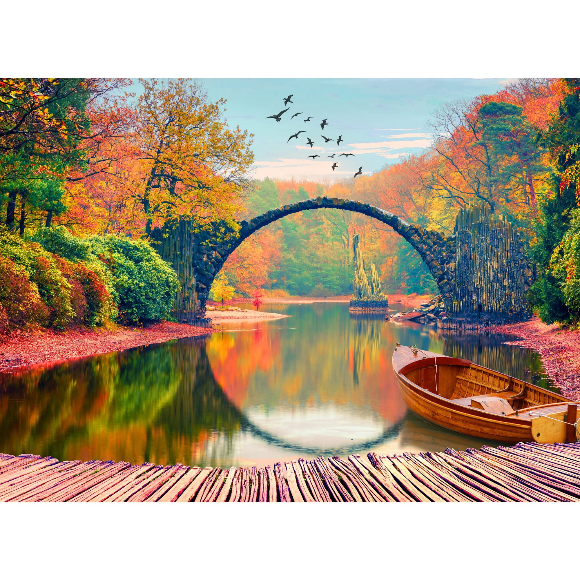 Jigsaw Puzzles 1000 Pieces For Adults Moraine Lake Large 27 X 20