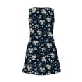 thumbnail image 4 of Pisexur Robe d'Été pour Femme, Plage, Décontractée, Sans Manches, Midi, Imprimé Floral, Débardeur, Ample, Robe Soleil avec Poche, P-2TG, 4 of 6