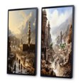 thumbnail image 3 of Designart "Hajj Pilgrimage Islam wall decor V" Islam Framed Wall Art Set Of 2 - Yellow Spiritual Frame Gallery Set For Office Decor, 3 of 6