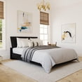 thumbnail image 1 of Nexera Corbo Platform Bed and Headboard, Black, 1 of 5