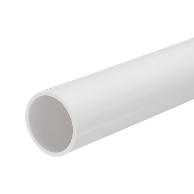 Unique Bargains PVC Rigid Round Pipe 28mm ID 32mm OD 20cm/8' Length White High Impact for Water Pipe, Crafts, Cable Sleeves