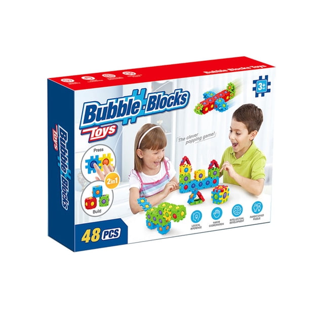 Push Bubble Creative Children's Three-dimensional Puzzle Game Relieve Stress Interlocking Blocks 48 Pcs