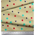 thumbnail image 2 of Soimoi Cotton Poplin Fabric Square,Dot & Triangle Geometric Print Fabric by The Yard 42 Inch Wide, 2 of 3