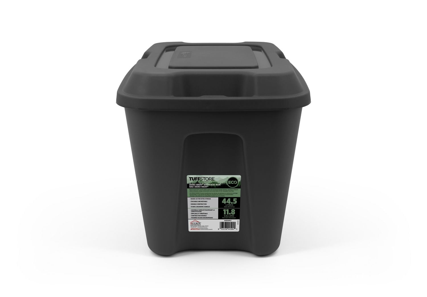Tuff StoreTM 45L (11.9 gal.), ZeroNestTM Series - Obsidian