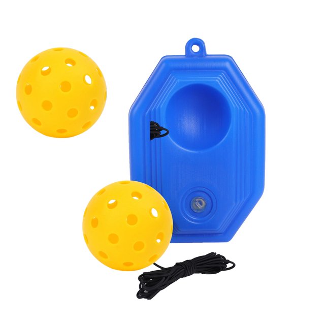 fastboy Pickleball Trainer Improve Speed Player for Solo Training with Elastic Rope Ball Green Yellow 21x14x6cm