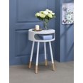 thumbnail image 2 of Table de bout ACME Sonria, blanc et bois naturel, 2 of 2