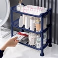 thumbnail image 4 of EGNMCR Closet Organizers and Storage, Organization and Storage, Storage Bins, Storage Containers Three Layer Bathroom Rack Kitchen Rack Multi Layer Storage Rack Desktop Storage Rack Plastics Shelves, 4 of 6