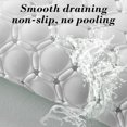 thumbnail image 4 of HCBY Special Suction Cup Floor Mat No Slip Bath Shower Room Mat Massage Foot Mat Machine Washable for Bathroom Tub Shower Floor (White 27.1"x15.3"), 4 of 6