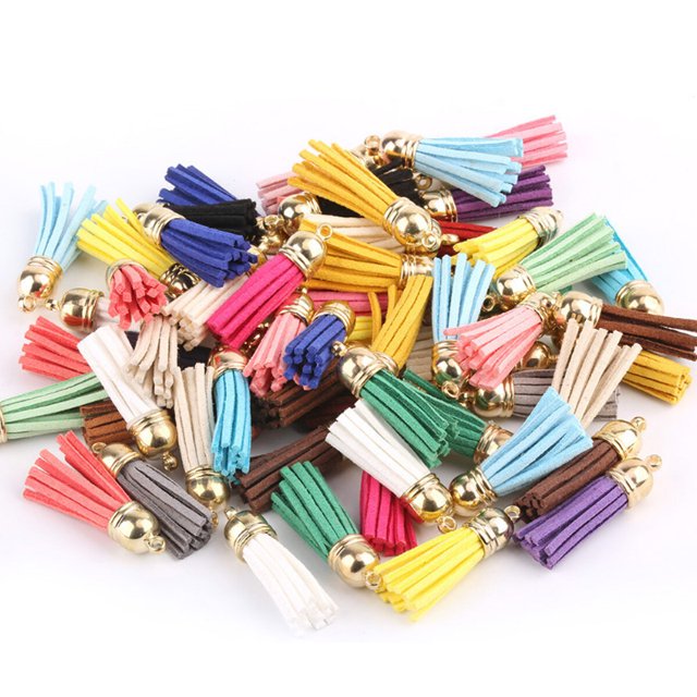 10 Pieces Keychain Charms Tassels Decorations Accessory Finding Supplies Craft Accessories Jewelry Making Props Tassel for DIY Light purple