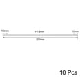 thumbnail image 2 of Unique Bargains M2x200mm Pushrod Connector Stainless Steel Rod Linkage,10pcs, 2 of 4