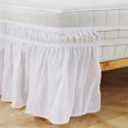 thumbnail image 2 of Herwey Elastic Bed Skirt, Elastic Bed Ruffle,Elastic Polyester Bed Skirt Ruffle Easy Fit Spread Cover Valance, 2 of 8