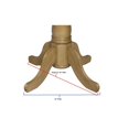 thumbnail image 5 of Sunset Trading Brook Round 36" Farmhouse Wood Pedestal Dining Table in Cream, 5 of 5