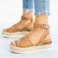 thumbnail image 4 of Dvkptbk Sandales Femmes Mode Décontractée à Bout Ouvert Plateformes Compensées Sandales Chaussures Chaussures pour Femmes, 4 of 6