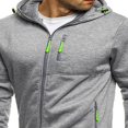 thumbnail image 4 of Mens Long Sleeve Zip Up Hoodie Jacket Sweatshirt, 4 of 6