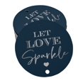 thumbnail image 1 of Inkdotpot Real Silver Foil Let Love Sparkle Wedding Tags Favor Hang Paper Tags 50 Pieces, 1 of 6