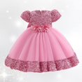 thumbnail image 2 of Robe Formelle pour Tout-Petit à Manches Bouffantes, Robe de Bal, Robe en Tulle, Robe d'Anniversaire pour Filles 6-12 Mois, 2 of 4