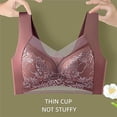thumbnail image 4 of AherBiu 2PCS Plus Size Bras for Women Lace Full Coverage Push up Padded Large Bust Bralettes Solid Color Everyday Bras, 4 of 4
