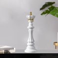 thumbnail image 4 of yuksok Pièces d'Échecs en Résine Statue Ornements Délicatesse Figurine Moderne Collection Bureau Blanc Queen, 4 of 8