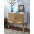 thumbnail image 3 of Convenience Concepts Table Console de Rangement Oslo, Fini Bois Blanc, 3 of 6