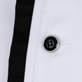 thumbnail image 4 of Long Sleeves Chef Jacket Coat Hotel Waiters Kitchen Uniform Tops White 3XL, 4 of 9