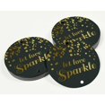 thumbnail image 3 of Inkdotpot Real Gold Foil Let Love Sparkle Wedding Tags Favor Hang Paper Tags 50 Pieces, 3 of 6