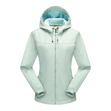 Pisexur Women's Zip Up Jackets Waterproof Ski Jacket Winter Coat Windbreaker Fleece Inner Detachable Hood Snow Hiking Outdoor Mountain Snow Coat