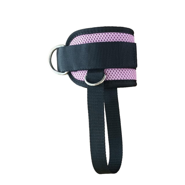 Langgg Ankle Strap Elastic Fitness Power Training Leg Support Straps Portable Sporting Safety Workout Equipment Professional Pink