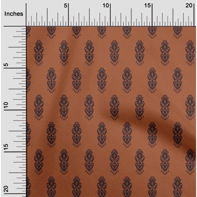 oneOone Polyester Lycra Fabric Ethnic Ikat Print Fabric BTY 56 Inch Wide