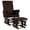Brun, variante sur Costway Fauteuil Berçant Relax pour Chambre de Bébé, Fauteuil à Bascule à Glissière et Pouf avec Coussin, Gris