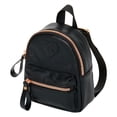 thumbnail image 1 of Claire's Small Black Backpack Gold Accents, 1 of 2