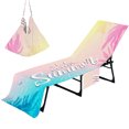thumbnail image 2 of HOARBOEG Beach Chair Cover With Side Pockets Microfiber Chaise Chair Towel Cover For Sun Lounger Pool Sunbathing Garden Beach Hotel Easy To Carry Around, 2 of 6