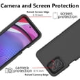 thumbnail image 5 of [PST] Motorola Moto G Play 2024 Hard Defender Case, Anti-Drop Triple Layers Shockproof Heavy Duty Defender Hard Case Cover, 5 of 5