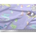 thumbnail image 3 of Soimoi polyester Crepe Fabric Damask Ethnic Printed Craft Fabric by the Yard 52 Inch Wide, 3 of 3