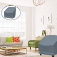 thumbnail image 4 of Patio Chair Covers Dust Picnic Furniture Protector Seat Covers High Back Grey M, 4 of 8