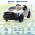 thumbnail image 3 of AKDSteel 24v Ride On Truck For Big Kids, 2 Seater Kids Ride On Truck Car With Remote Control, Led Lights, Bluetooth, Spacious Truck Bed, 3 Speed Options, And Suspension System, 3 of 8