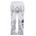 thumbnail image 1 of Pantalon Grand Extensible pour Femmes Mélange Coton Bas Imprimé Taro, 1 of 4