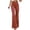 Orange, variant on Autumn And Winter Women's Clothing Solid Color Mid Waist Slim Micro Bottoms Corduroy Elastic Waist Casual Trousers Dress Pants for Women Business Casual Petite Work Shorts for Women Women Casual Pants