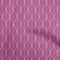 thumbnail image 1 of oneOone Rayon Dark Magenta Fabric Geometric Ogee Craft Projects Decor Fabric Printed by The Yard 56 Inch Wide, 1 of 4