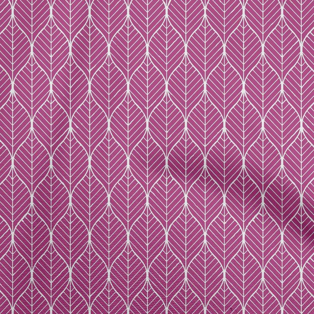 oneOone Rayon Dark Magenta Fabric Geometric Ogee Craft Projects Decor Fabric Printed by The Yard 56 Inch Wide