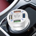 thumbnail image 1 of EGNMCR 4 In 1 3.1A QC 3.0 Adapter Wireless Bluetooth Fast Charging Car Mobile Phone Charger 4 USB Ports Universal USB Charge, 1 of 2