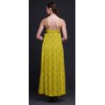 thumbnail image 2 of Bimba Rayon Block Printed Womens Long Dress Chic Bohemian Summer Maxi Beach Wear-Small, 2 of 5