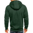 thumbnail image 5 of MesaSe Mens Hooded Sweater Coat With Solid Color Zipper Pocket In Autumn And Winter, 5 of 5