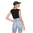 thumbnail image 3 of No Boundaries Women's Seamless Cap Sleeve Bodysuit, 3 of 6
