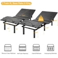 thumbnail image 3 of Giantex Base de Lit Ajustable, Lit Inclinable Électrique avec Inclinaison de la Tête et des Pieds, Télécommande Sans Fil, Éclairage DEL sous le Lit et Doubles Ports USB, Cadre de Lit Ajustable, Simple TG, 3 of 8