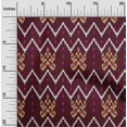 thumbnail image 1 of oneOone Cotton Poplin Fabric Paisley & Chevron Ikat Print Fabric By Yard 56 Inch Wide, 1 of 4