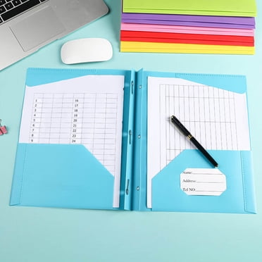 Folders with Pockets, Folders for Documents, Plastic Folders with Pockets Heavy Duty Pocket Folders Letter Size File Folders for Documents Office School, File Folders Letter Size