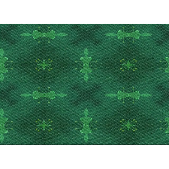 Ahgly Tapis Rectangulaire Lavable en Machine Intérieur Transitionnel Vert Sarcelle Profond, 5 Pieds x 7 Pieds