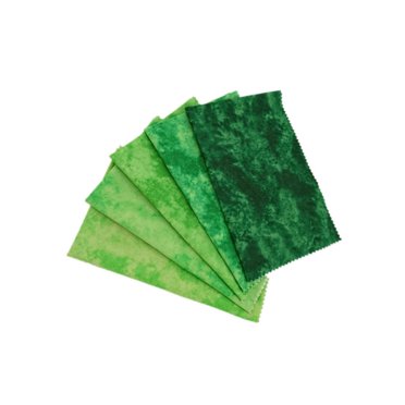 Xingzhi 5 x Tie Dye Fabric 50 x 45cm Printed for Dressmaking Blue Green 50x45cm