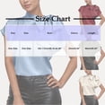 thumbnail image 3 of Pisexur Hauts pour Femmes Blouses pour Femmes Mode Décontractée Chic Été Couleur Unie Col Rond Manches Courtes Chemises Haut Blouse, Hauts pour Femmes Tendance Noir,P, 3 of 7