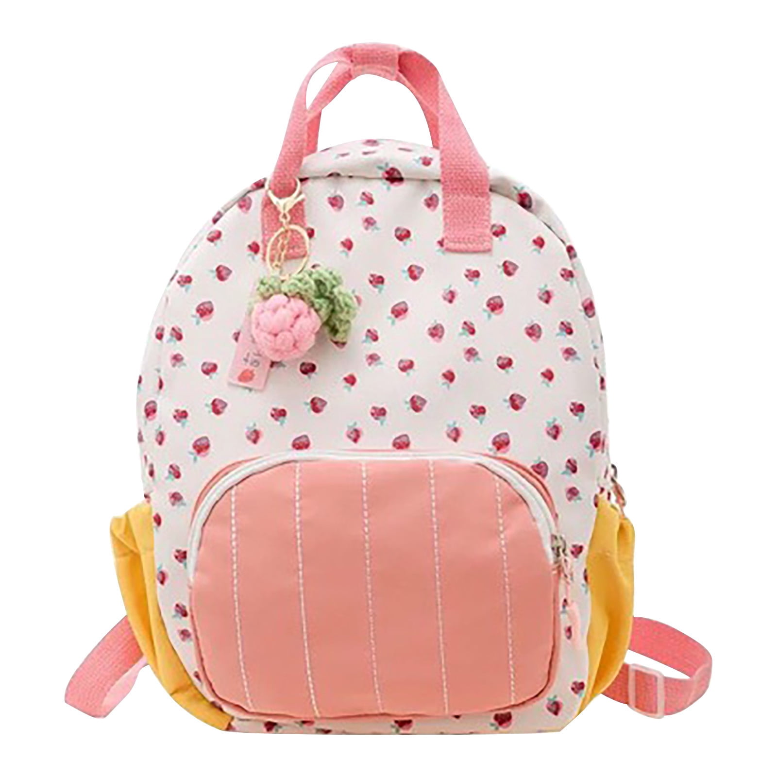 Back to School Supplies Deals! LSLJS Kids Backpack Children's Bag Baby Strawberry Print Backpack Schoolbag Kids Travel Backpack